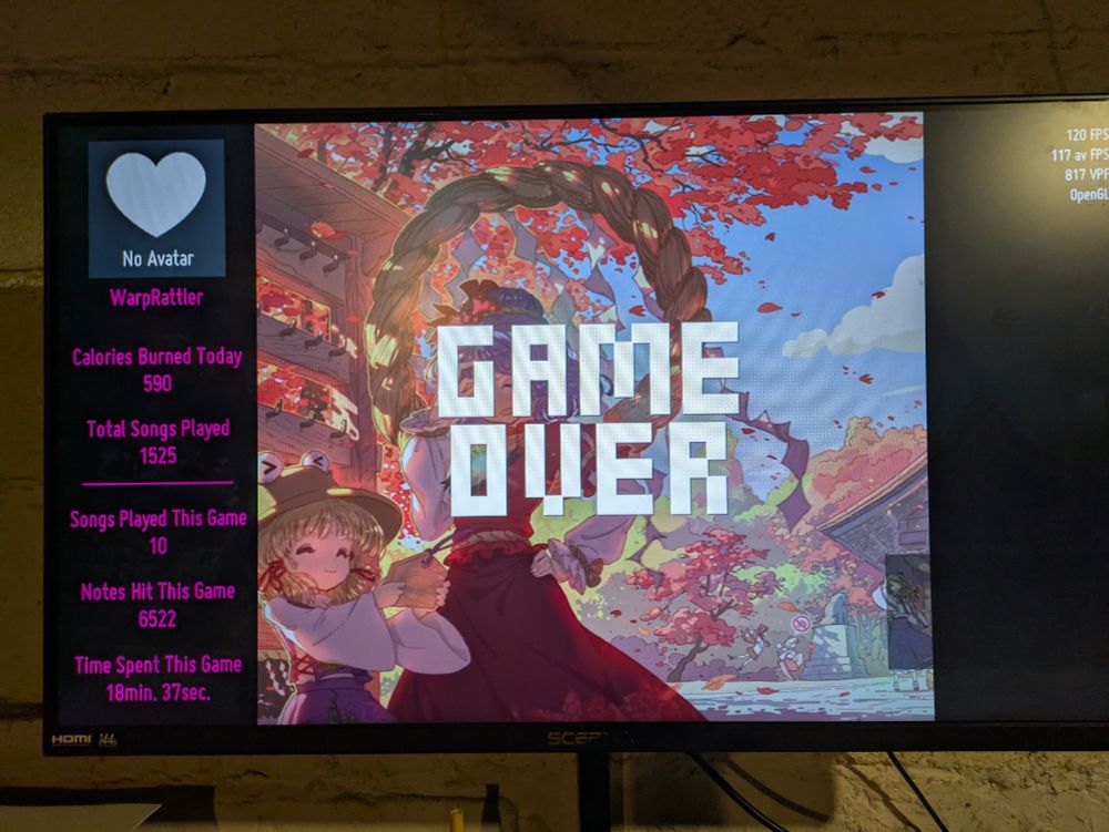 Session results for the second half. 18 minutes, 37 seconds of in-song time.