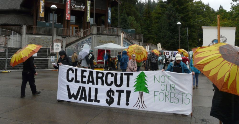 West Coast climate activists battle the false 'solution' of forest biomass