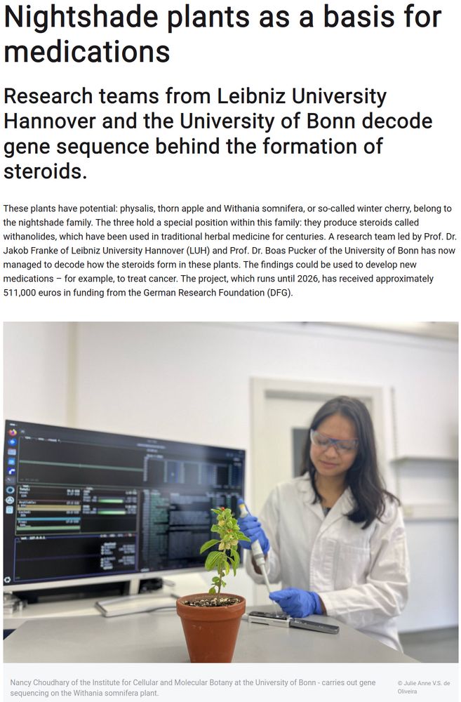 Picture of Withania somnifera next to a MinION. Source: https://www.uni-bonn.de/en/news/130-2025
