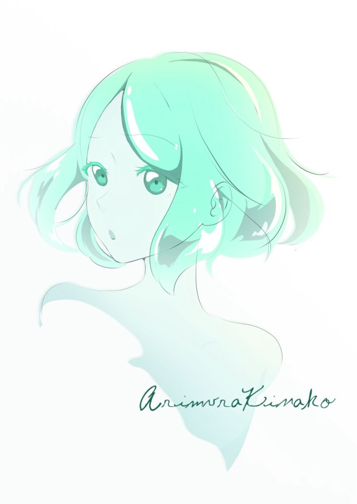 宝石の国より、主人公フォスフォフィライトのファンアート。