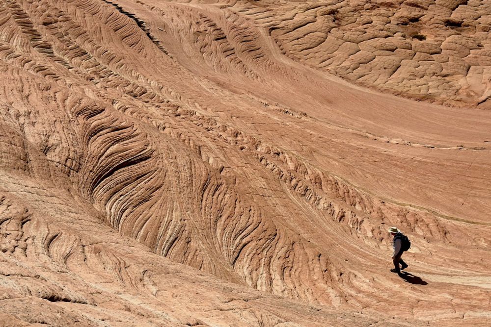 Cross bedding galore in Buckskin Gulch