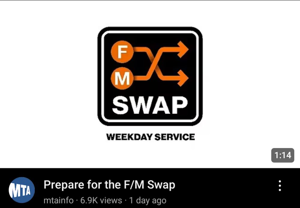 A video from mtainfo titled "Prepare for the F/M Swap"