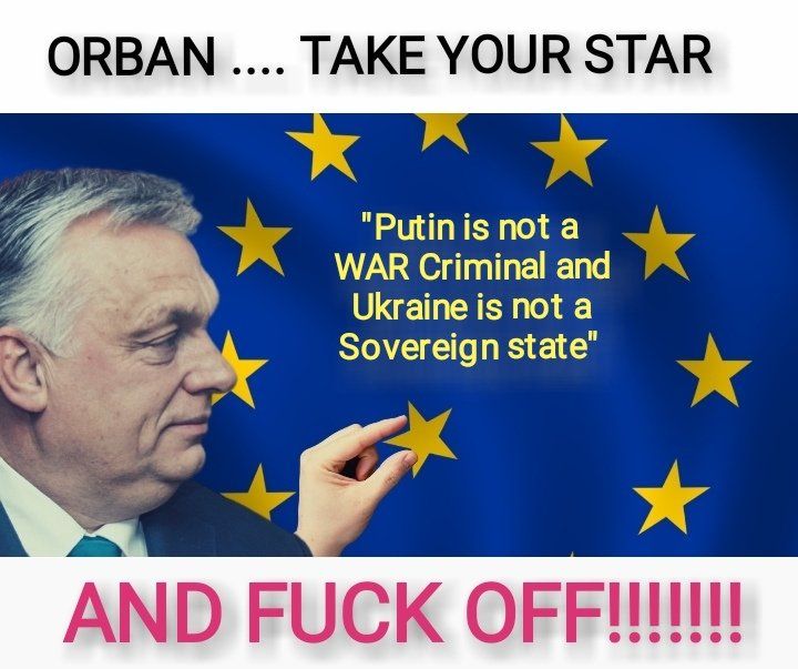 Quote on meme "Orban take your star and fuck off"