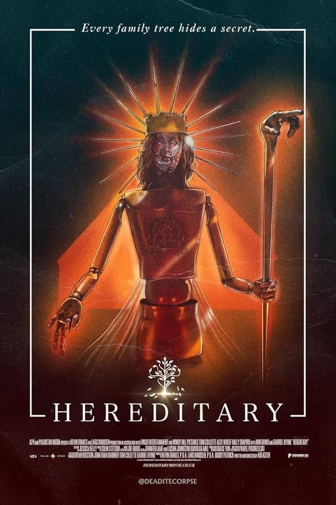 Poster of horror movie Hereditary by @deaditecorpse on Instagram