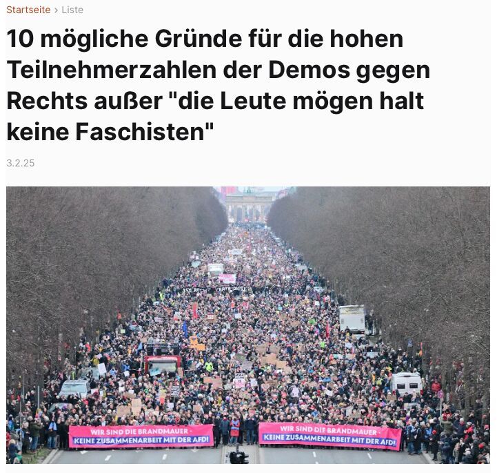 Screenshot von Artikel des Postillons