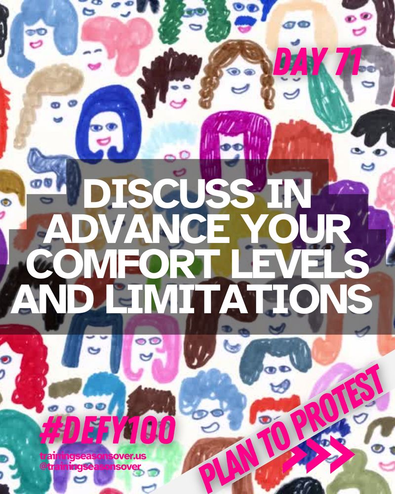 DISCUSS IN ADVANCE YOUR COMFORT LEVELS AND LIMITATIONS