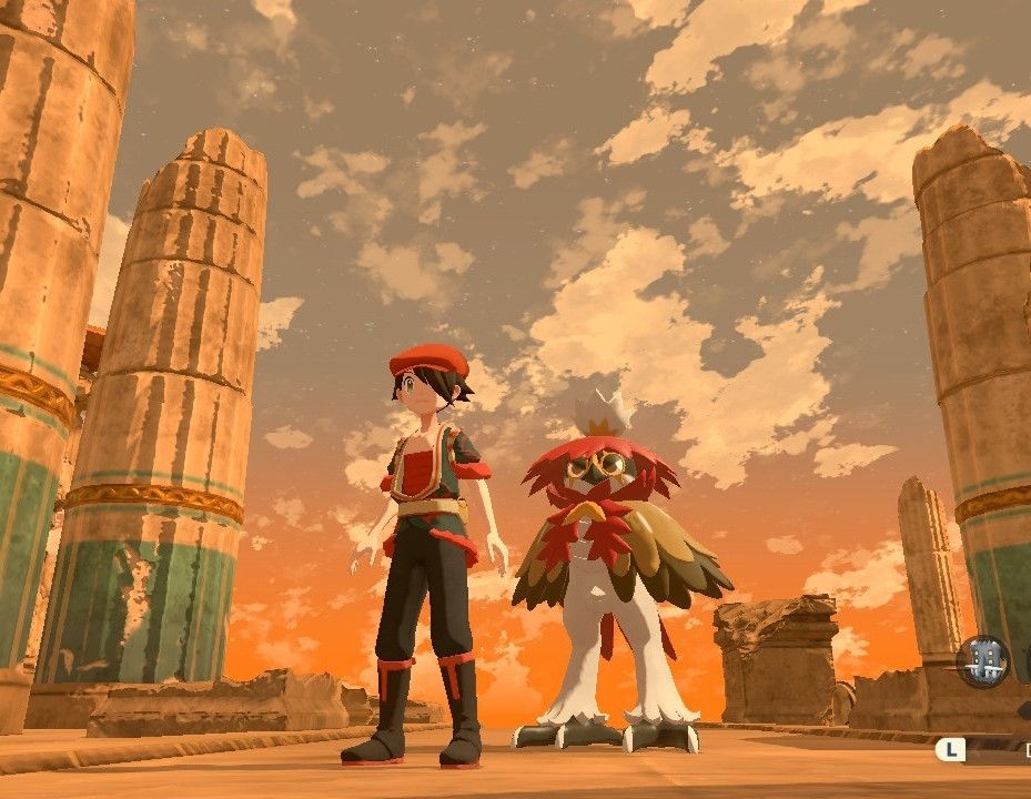 Me and my Decidueye braving the Temple of Sinnoh, reminding me of when I scaled Mt. Silver with my Typhlosion and discovered the seemingly-unbeatable Red all those years ago.