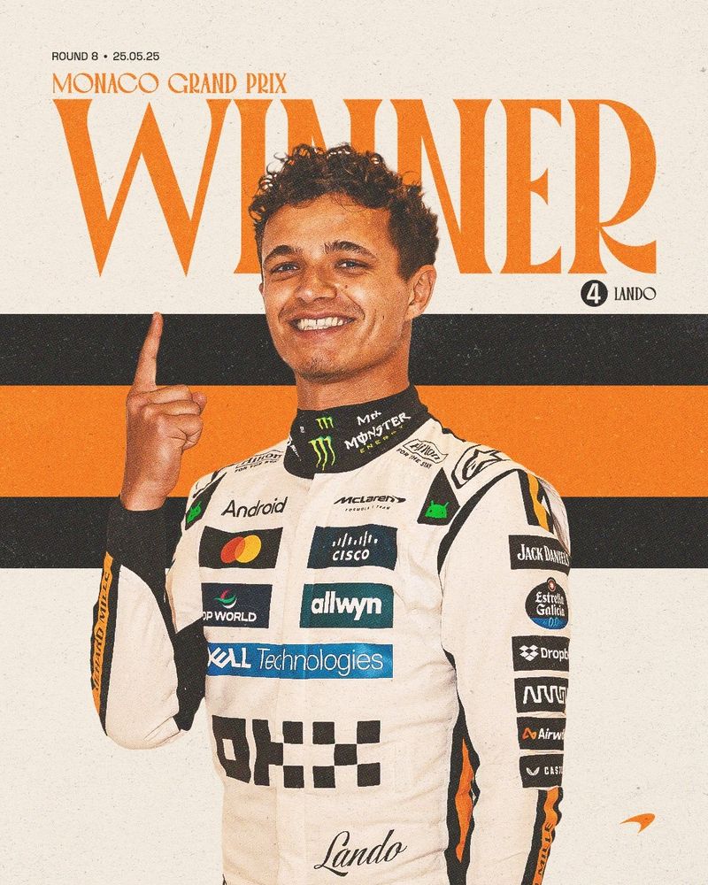 lando norris winner graphic