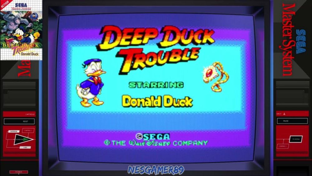 Deep Duck Trouble Starring Donald Duck (Master System) - Full Gameplay