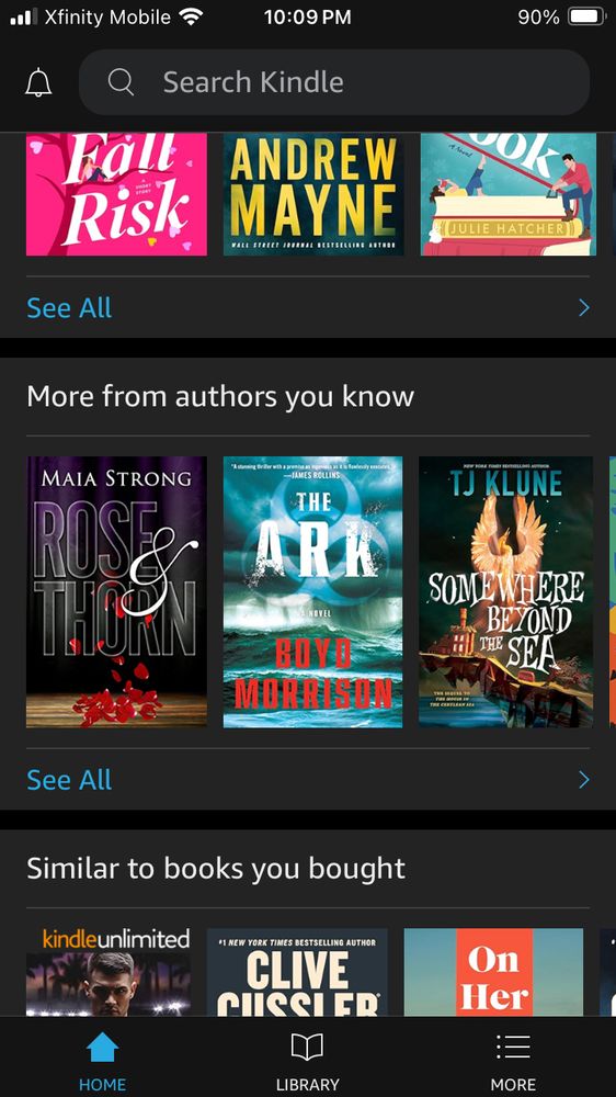 Cover of novel Rose & Thorn from my fantasy universe next to Boyd Morrison’s first Tyler Locke novel, The Ark. 