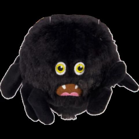 picture of a halloween dog toy that’s an anthropomorphic spider with a terrified screaming face (it’s a sticker so there’s no background just the toy)