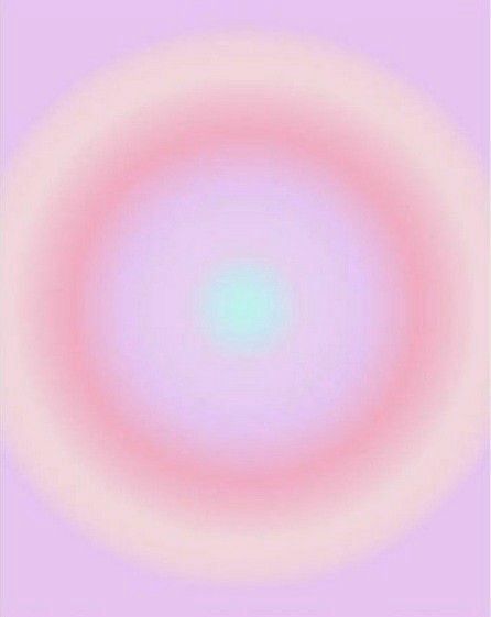 Aura image of light purple, cream, pink, light purple and blue green