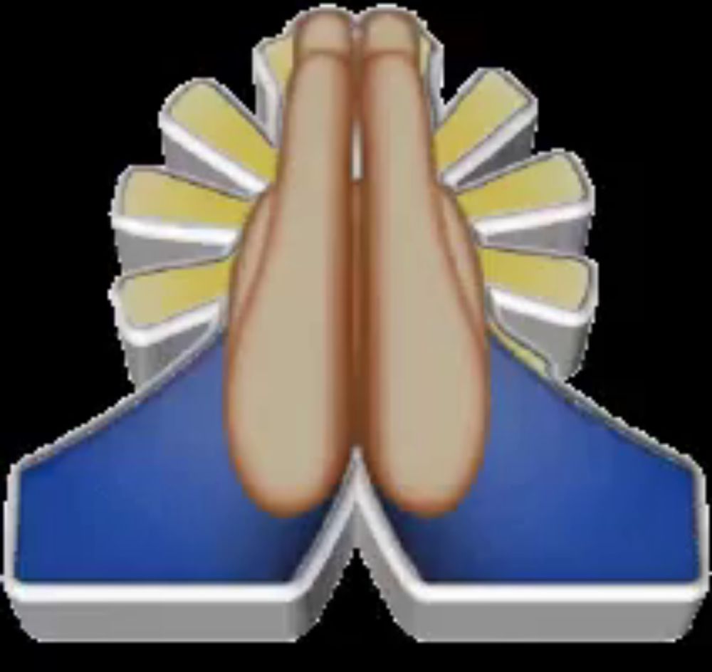 a picture of a person 's hands folded in prayer on a blue background