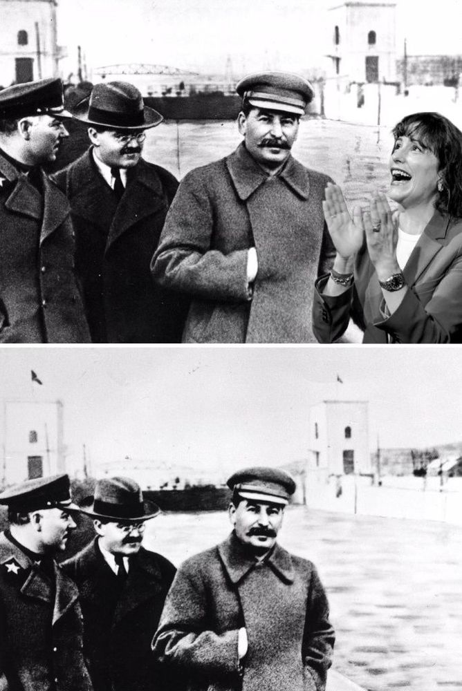 The Stalin Photoshop gag but worse somehow.