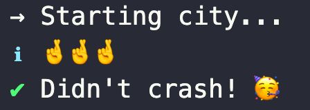 Example of cli R package for status messages.