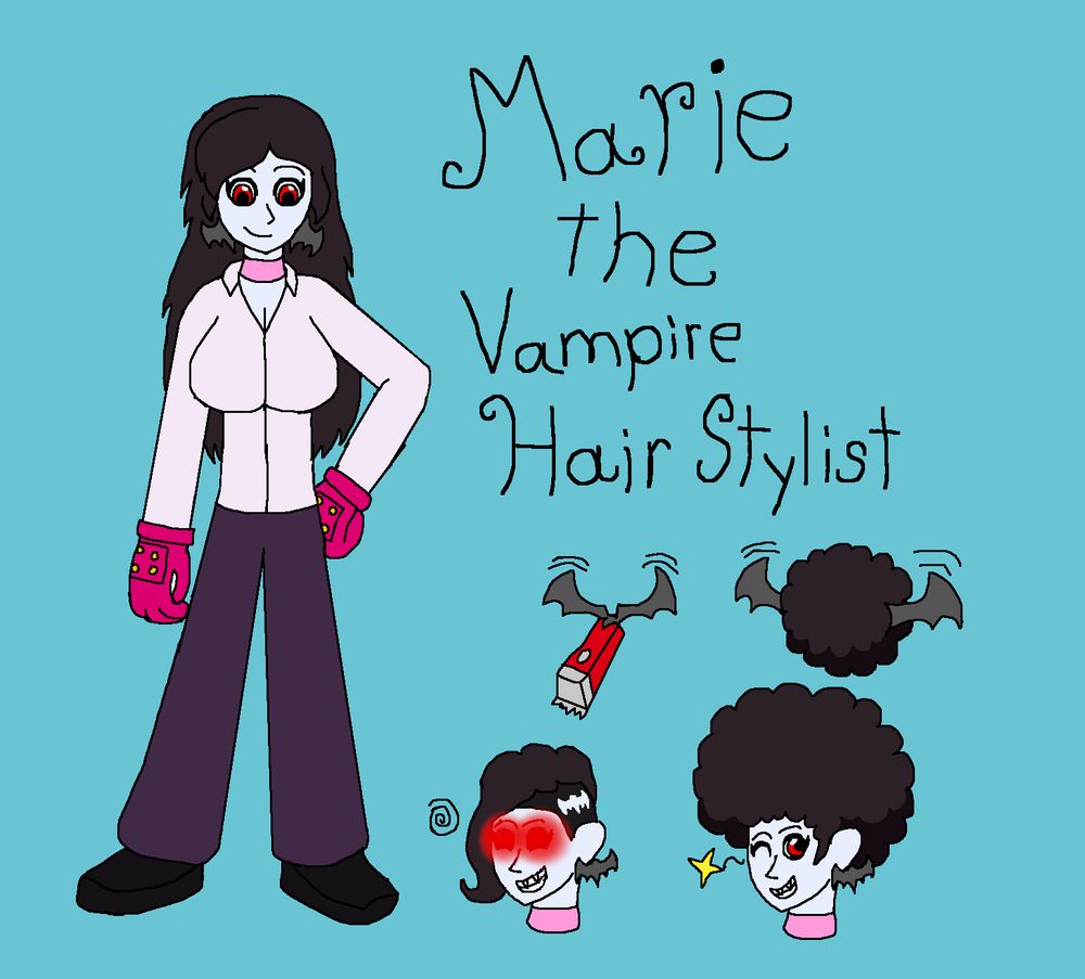The original design art for Marie, before I had her last name figured out
