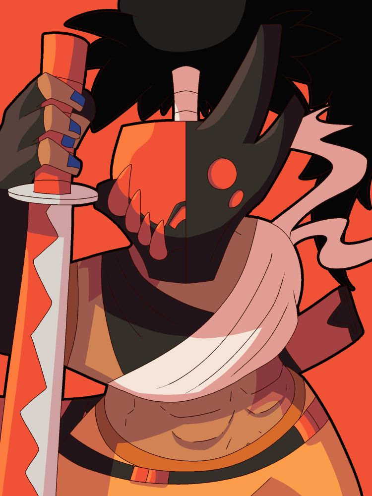 Tabitha, A 35 year old blind one armed samurai who beefs with two teenagers 