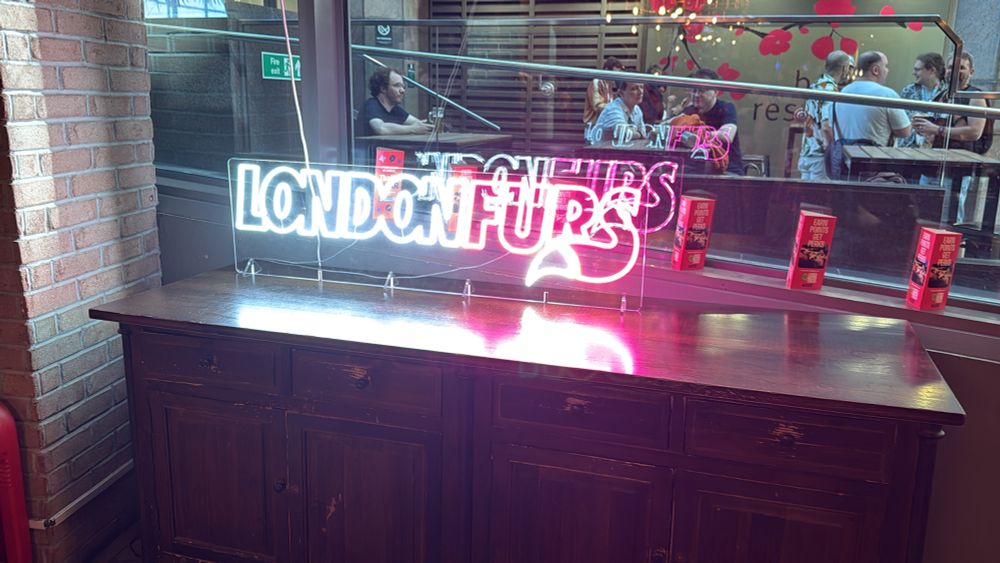 LondonFurs neon sign 