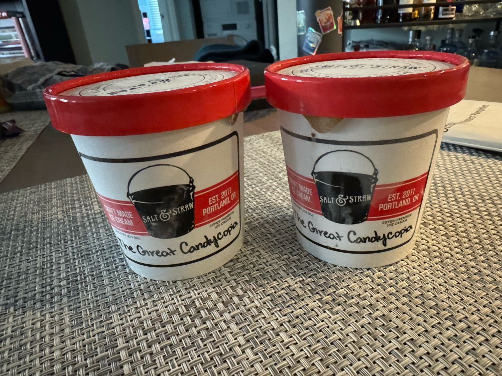 TWO!!! fresh pints of The Great Candycopia from Salt & Straw