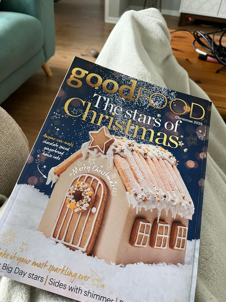 A copy of the 2025 Christmas edition of BBC Good Food magazine 