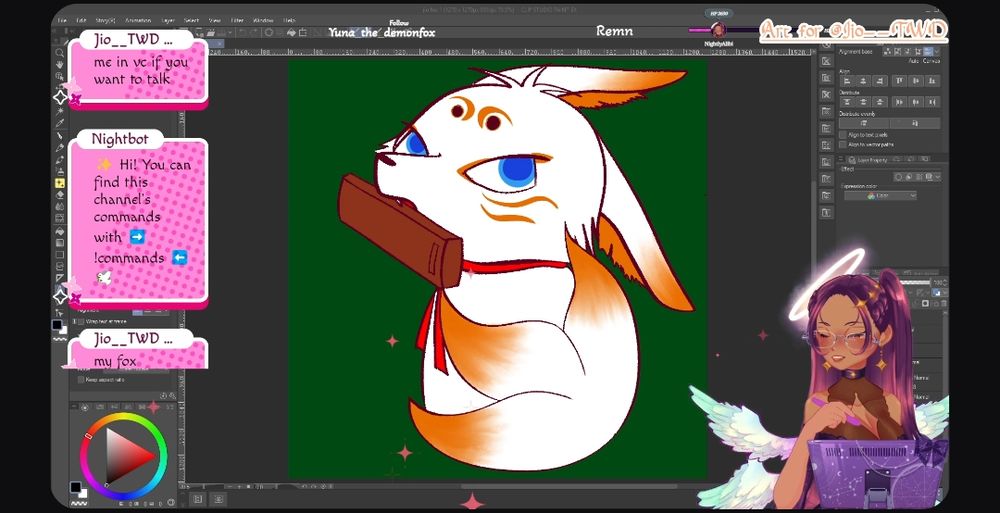 WIP screenshot from Nightly Alibi's Twitch Stream.