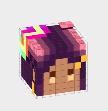 Preview of Nightly Alibi/Syzygy's minecraft skin Preview show's an angled shot of the head