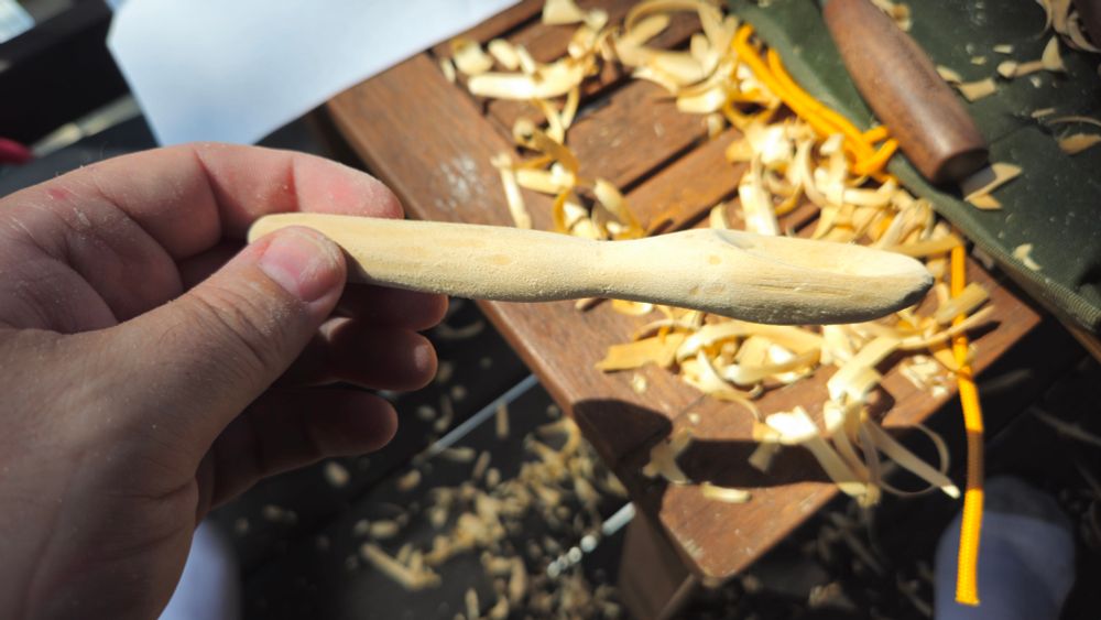 It's not a very big spoon. But it'll do for stirring coffee or something like that.