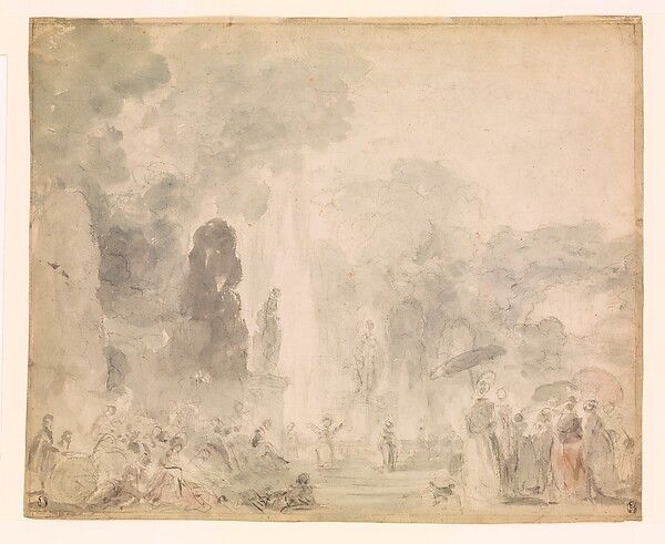 View of a Park (late 1770s) by Jean Honoré Fragonard.