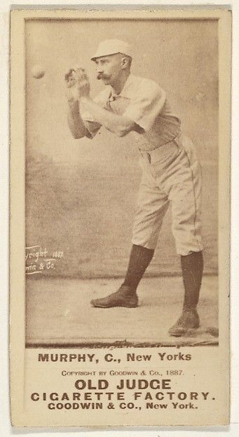 Patrick J. Murphy, Catcher, New York, from the Old Judge series (N172) for Old Judge Cigarettes (1887) by Goodwin & Company.
