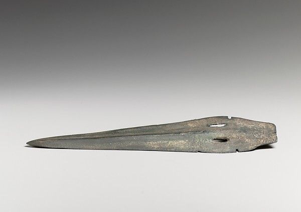Arsenical copper dagger with midrib (ca. 1450–1050 BCE) by unknown.