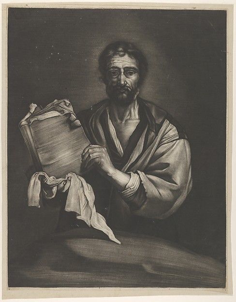 A Philosopher, looking forward, holding a book with a cloth (17th century) by Bernard Vaillant.