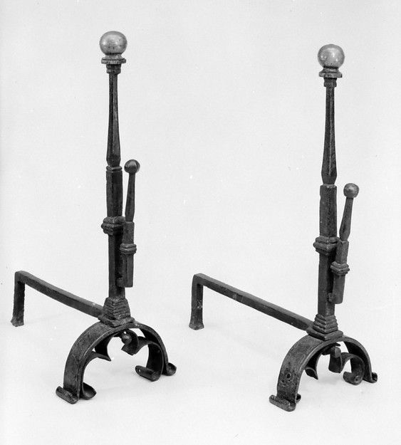 Pair of andirons (16th–17th century) by unknown.