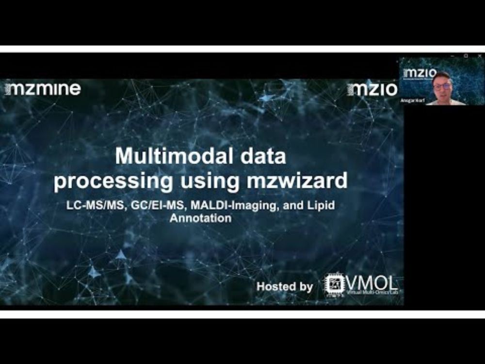 VMOL Seminar #29 - mzmine series: 2. Multimodal Data Processing (Ansgar Korf)