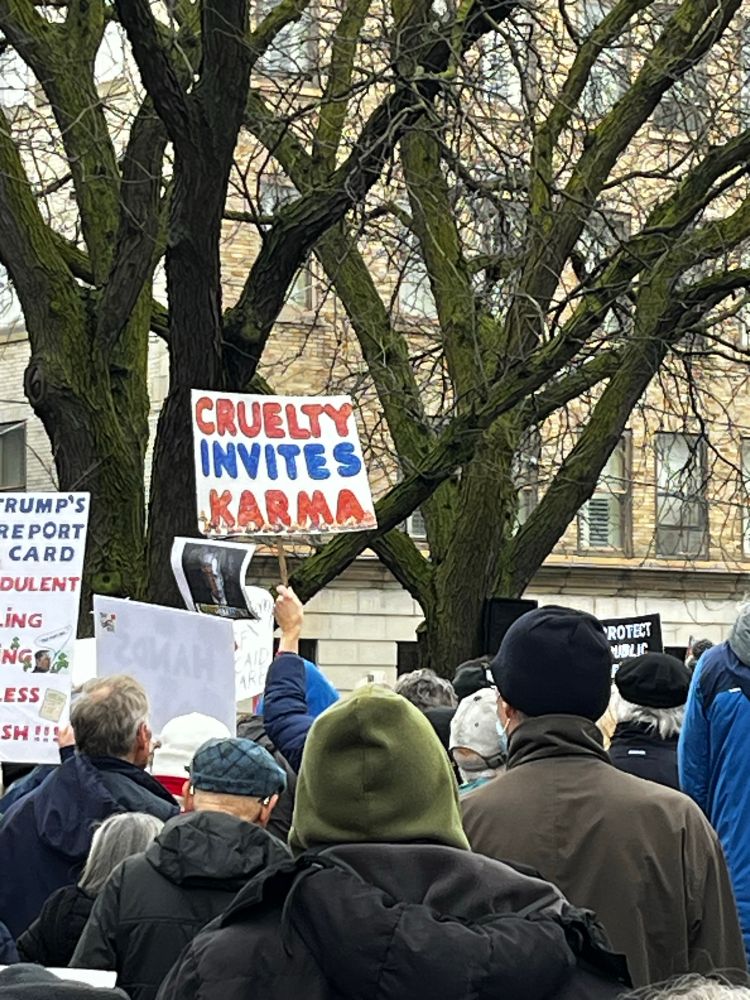 Cruelty invites karma sign