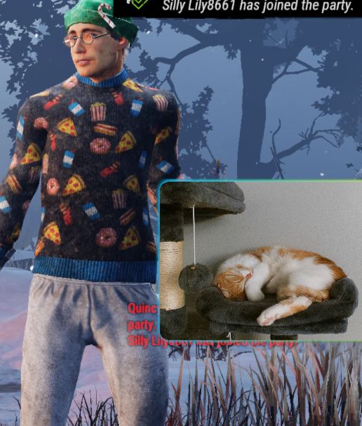 Dwight from DbD and Orange Cat on the Cat Cam