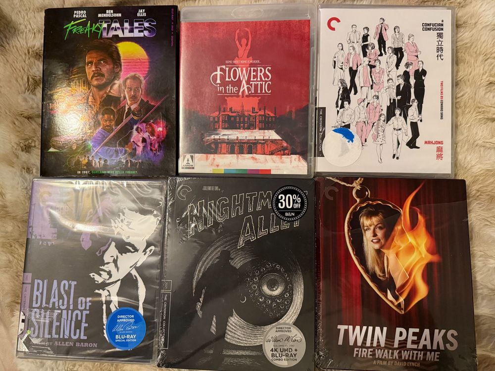 FREAKY TALES

FLOWERS IN THE ATTIC

BLAST OF SILENCE

NIGHTMARE ALLEY (2021)

FIRE WALK WITH ME