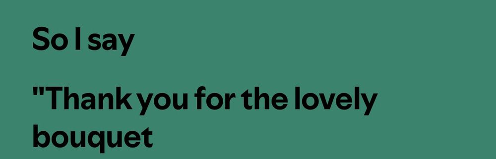 Taylor Swift’s “the life of a showgirl” lyrics “so I say thank you for the lovely bouquet”