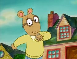 Arthur the aardvark from the shows opening theme song