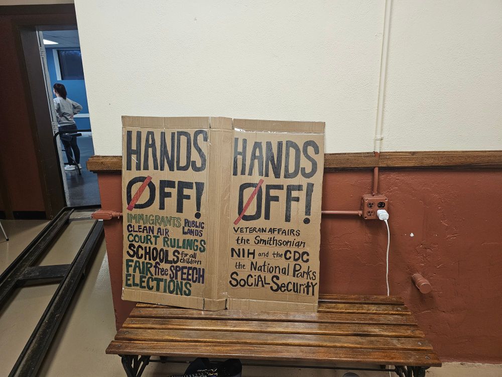 Hands Off! Sign
