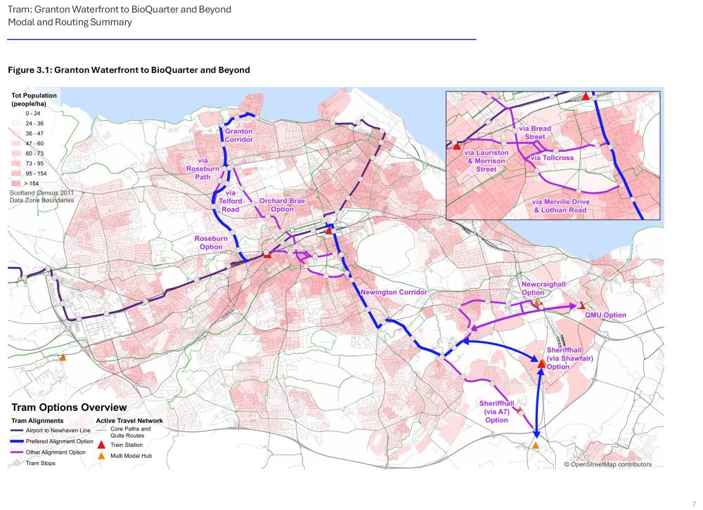 Tram: Granton Waterfront to BioQuarter and Beyond
Modal and Routing Summary
7
Figure 3.1: Granton Waterfront to BioQuarter and Beyond