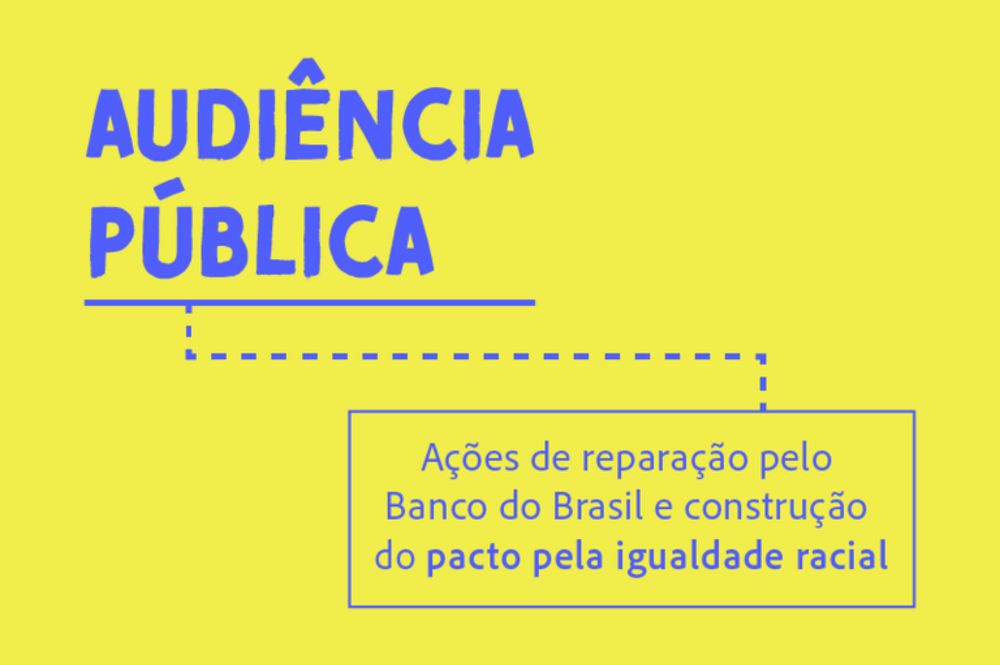 MPF convoca audiência pública no Rio de Janeiro para discutir ações de reparação do Banco do Brasil