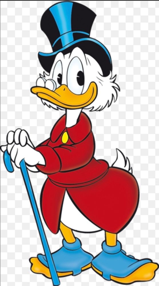 Dagobert Duck. Ente sehr reich sehr geizig