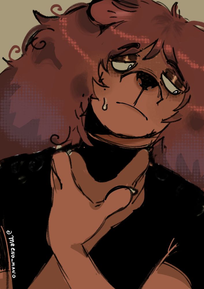 A furry art piece about my character:33 
Sketch + full rendering 