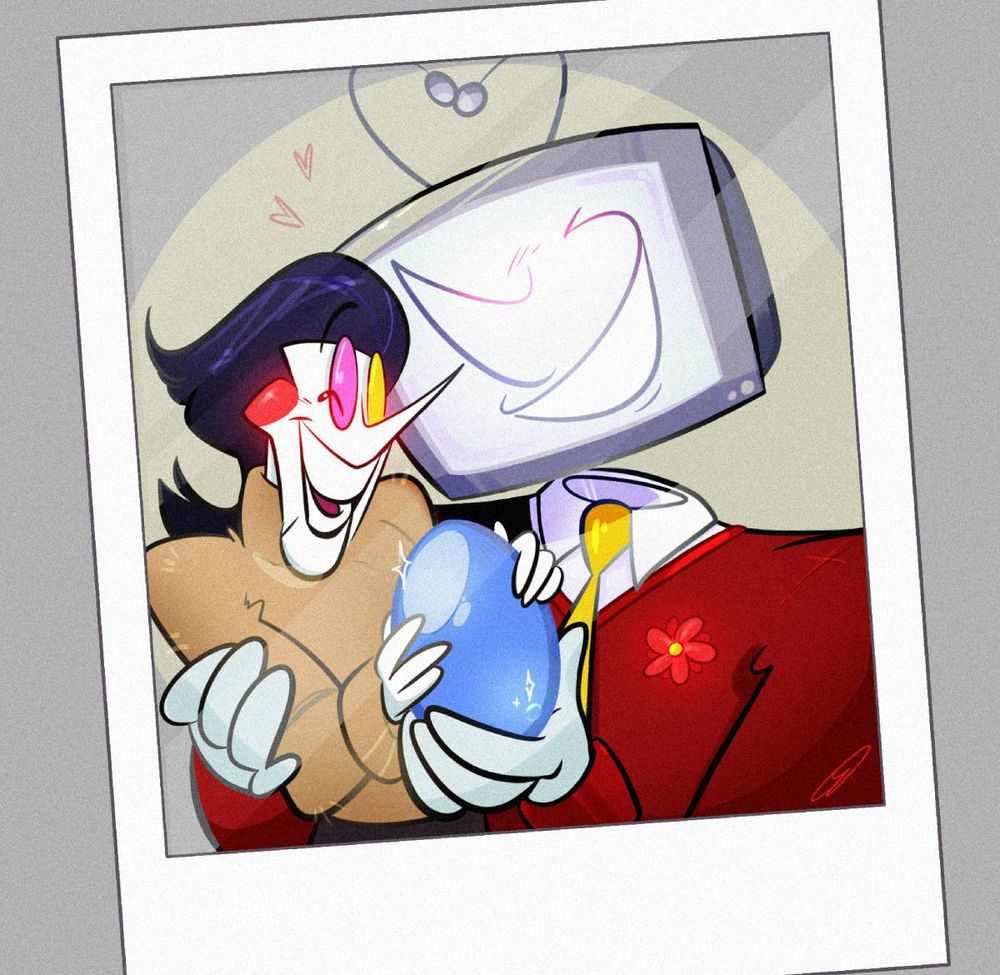 Family photo of Spamton, Tenna & Pipis <3