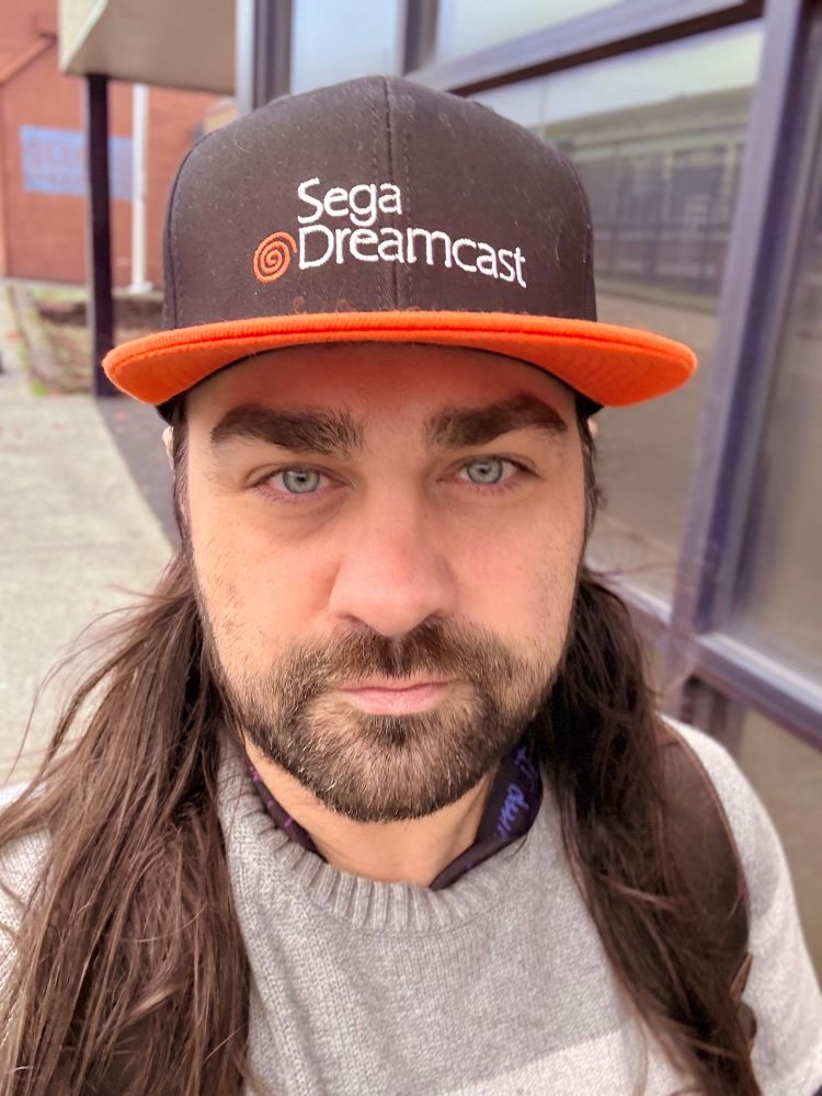 Just strolling down the street wearing my Dreamcast hat 