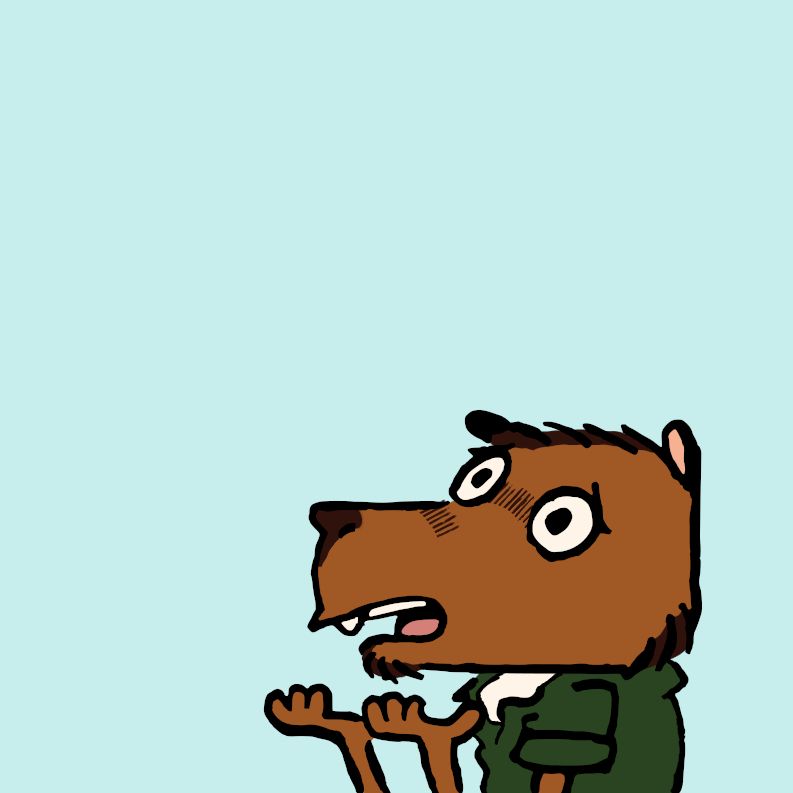 Bibbly, depicted in iconic Clone High art style.