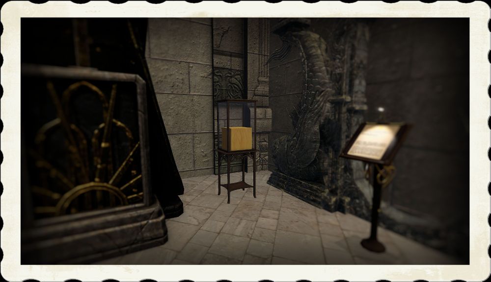 Cube exhibit piece at Second Life Fantasy Faire 2025