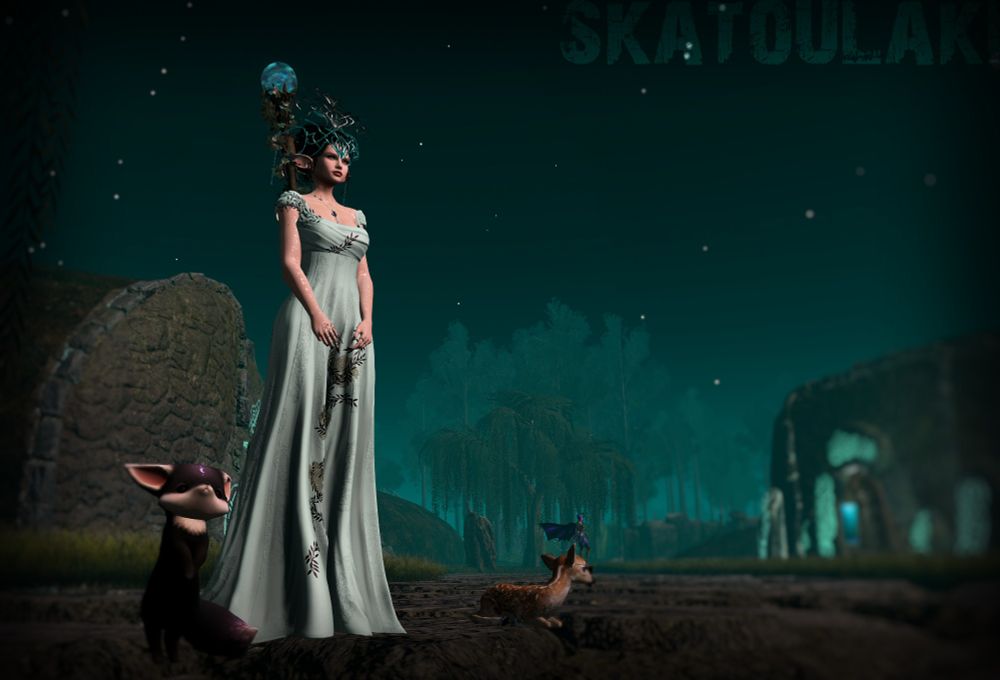 Second Life avatar at Mire of Whispers sim at Fantasy Faire