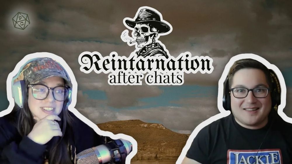 Reintarnation After Chats with a picture of the logo and of sundae and tyler the DM