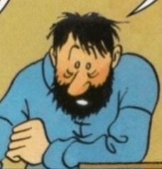 Captain Haddock from the "What a week, huh?" comic panel